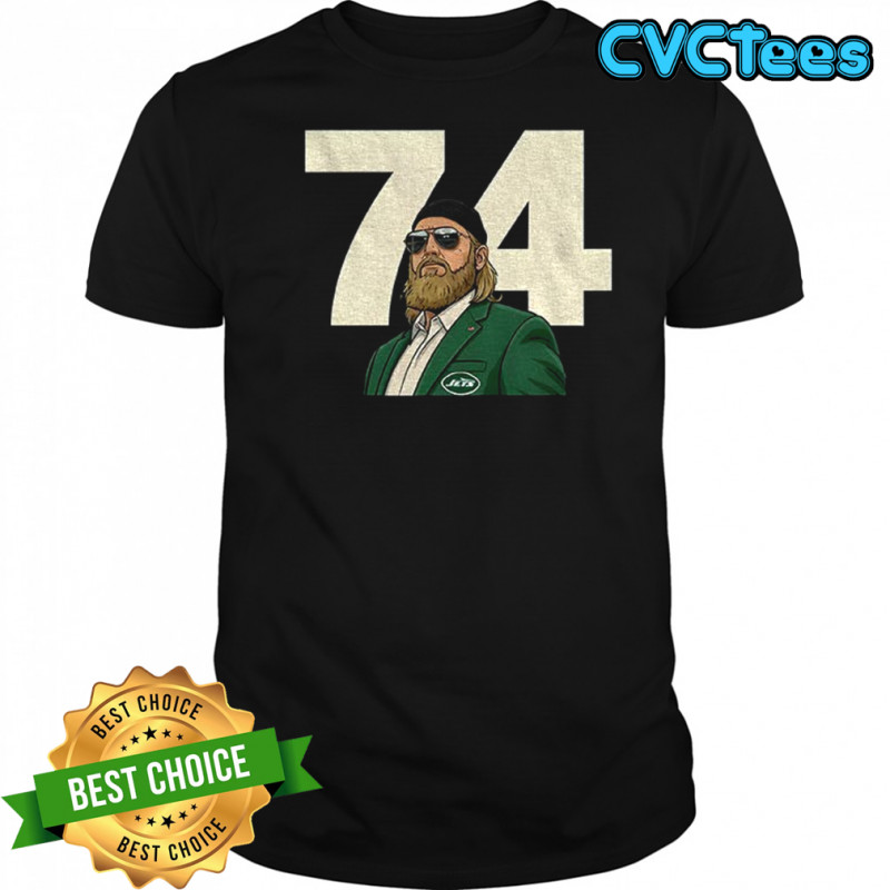 Nick Mangold tribute New York Jets 74 shirt