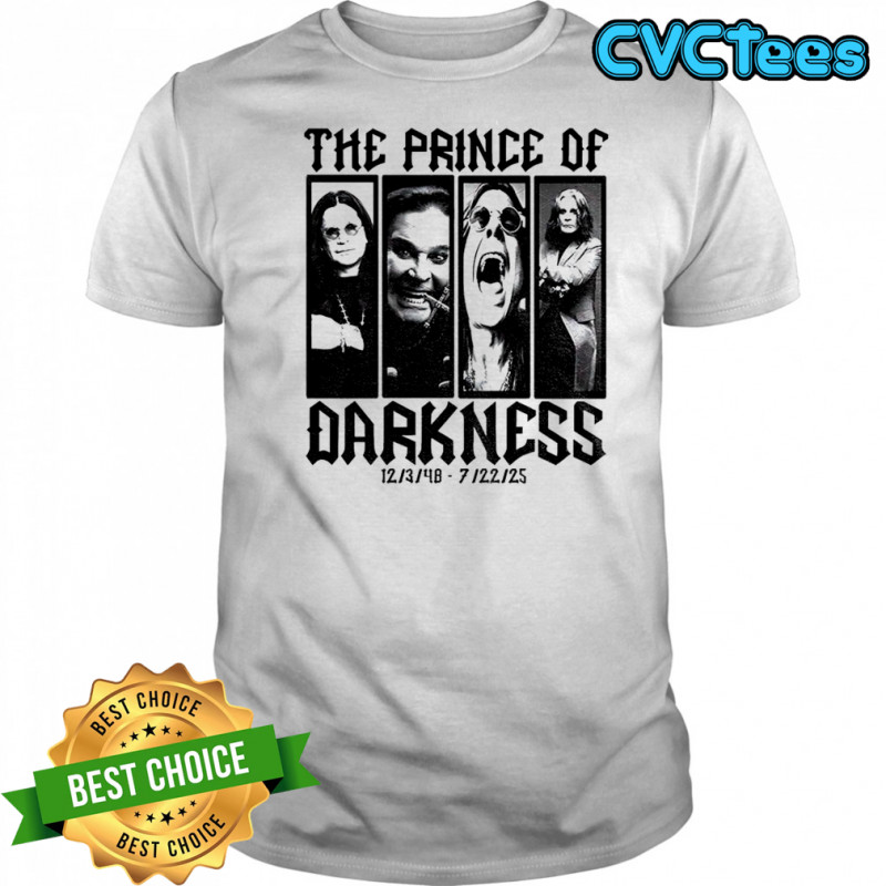 Ozzy Osbourne Prince of Darkness memorial 1948 2025 graphic shirt