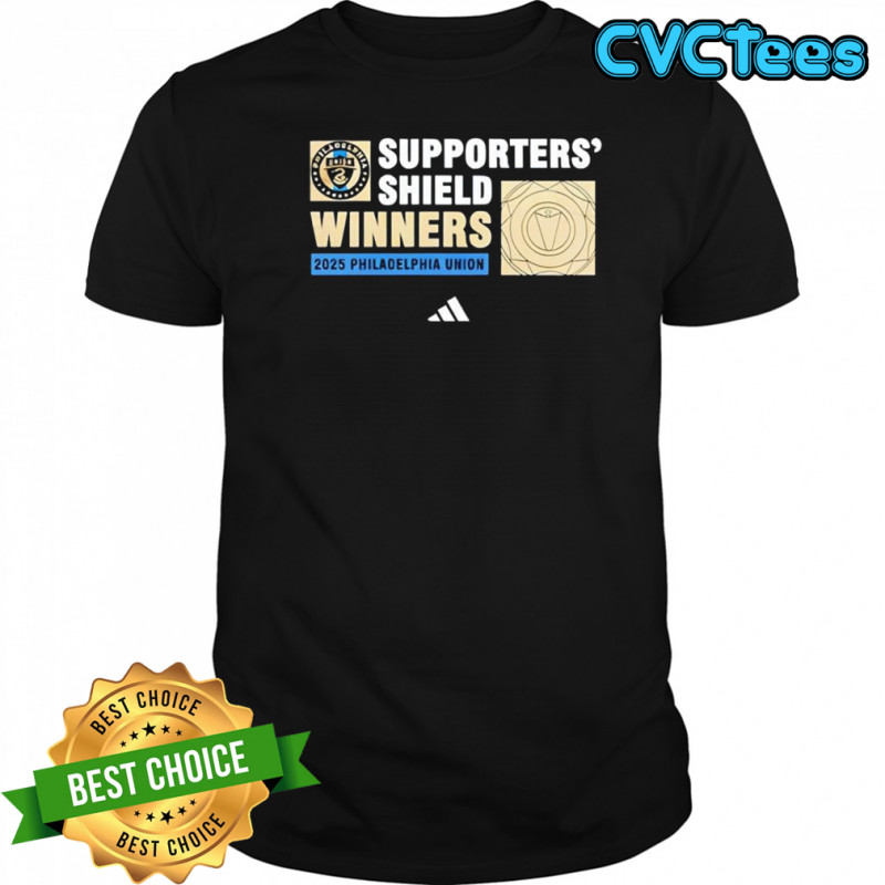 Philadelphia Union’s 2025 Supporters’ Shield winners logo poster shirt