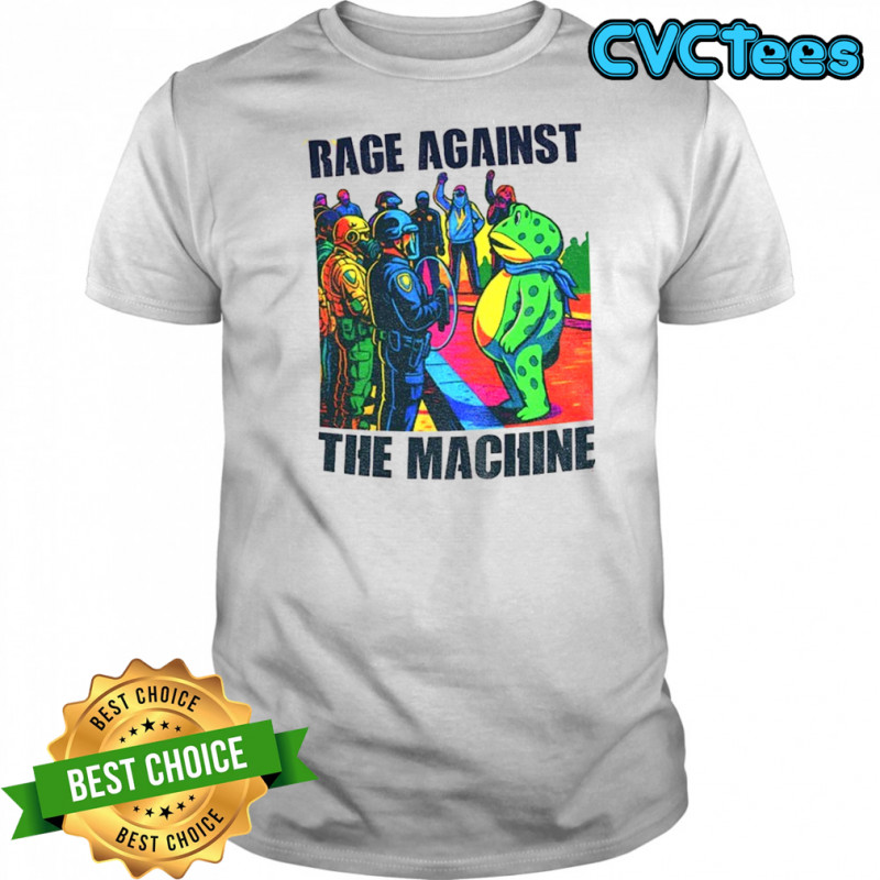 Portland Frog Anti-ICE Rage Against The Machine shirt
