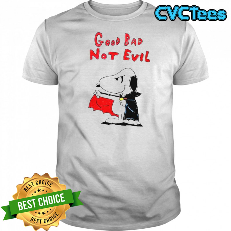 Snoopy Vampire Good Bad Not Evil T-Shirt