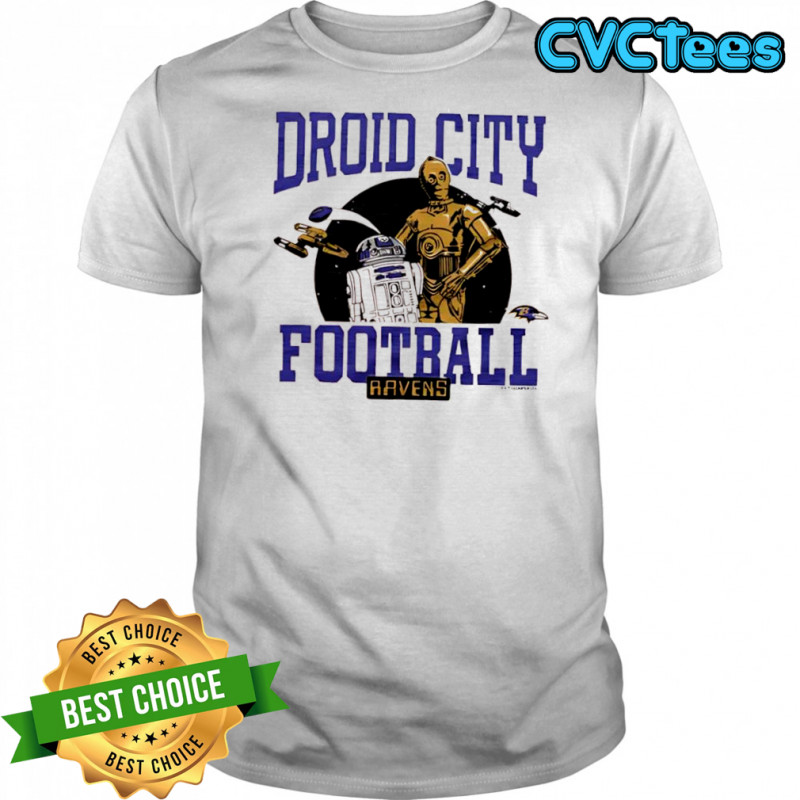 Star Wars x Baltimore Ravens droid city football shirt