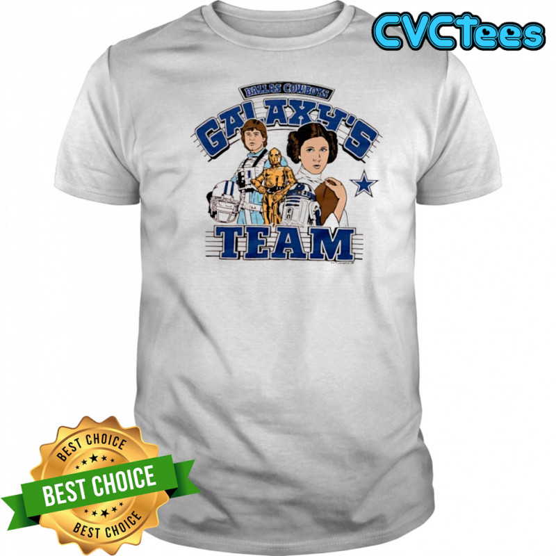 Star Wars x Dallas Cowboys Luke Skywalker & Princess Leia Galaxy’s team shirt