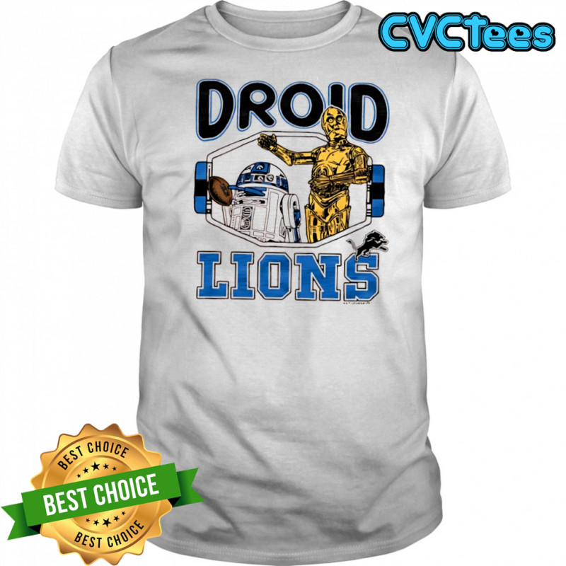 Star Wars x Detroit Lions Droid Lions shirt