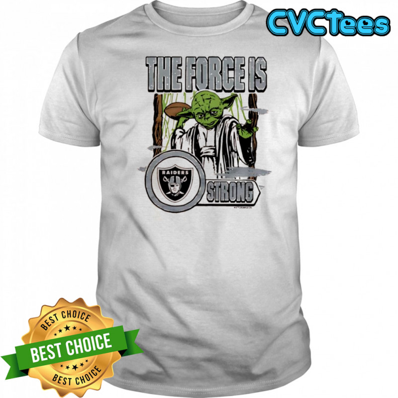 Star Wars x Las Vegas RaidersYoda the force is strong shirt
