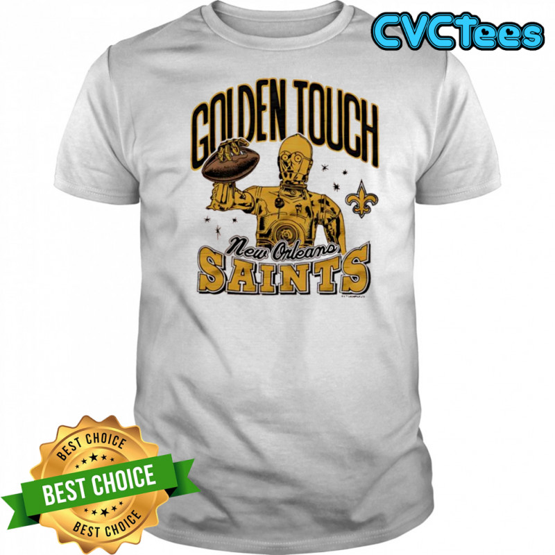 Star Wars x New Orleans Saints C-3PO golden touch shirt