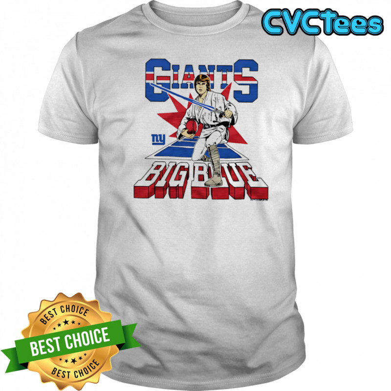 Star Wars x New York Giants Light Side big blue shirt