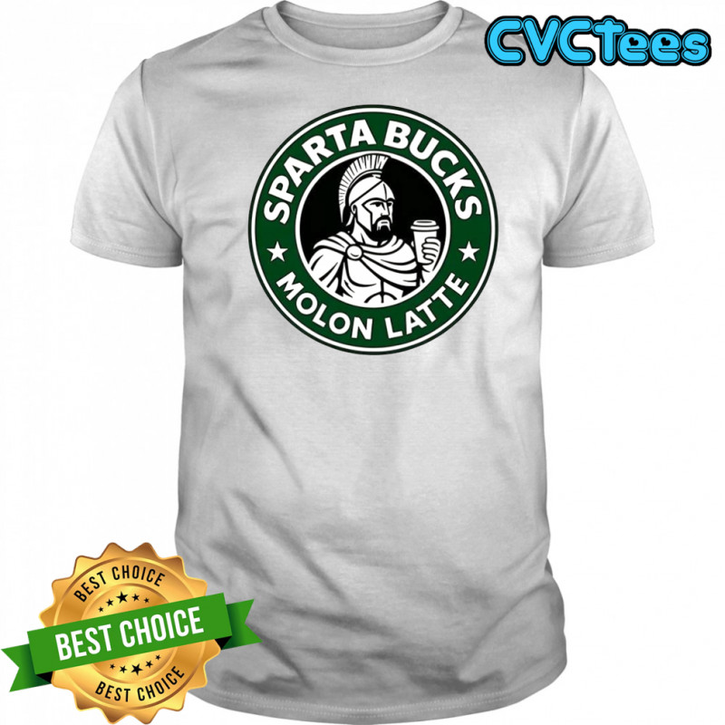 Starta Bucks Molon Latte Roman warrior logo shirt