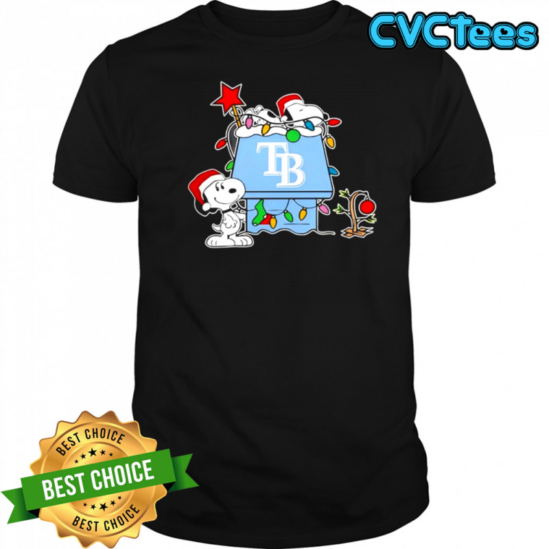 Tampa Bay Rays Snoopy Christmas Holiday shirt