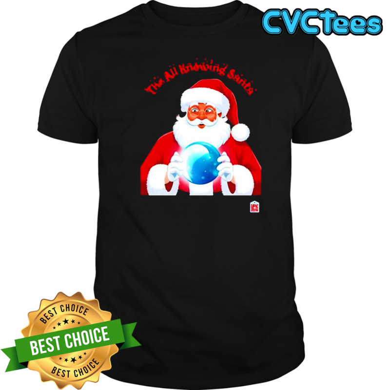 The All Knowing Santa Crystal Ball Magic Holiday shirt