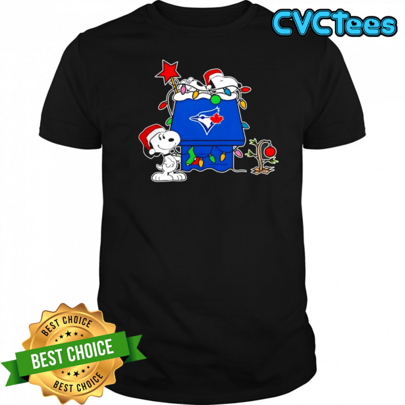 Toronto Blue Jays Christmas Snoopy Doghouse shirt