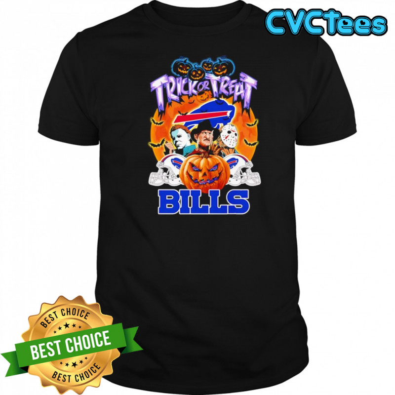 Trick or treat Buffalo Bills horror character shirt