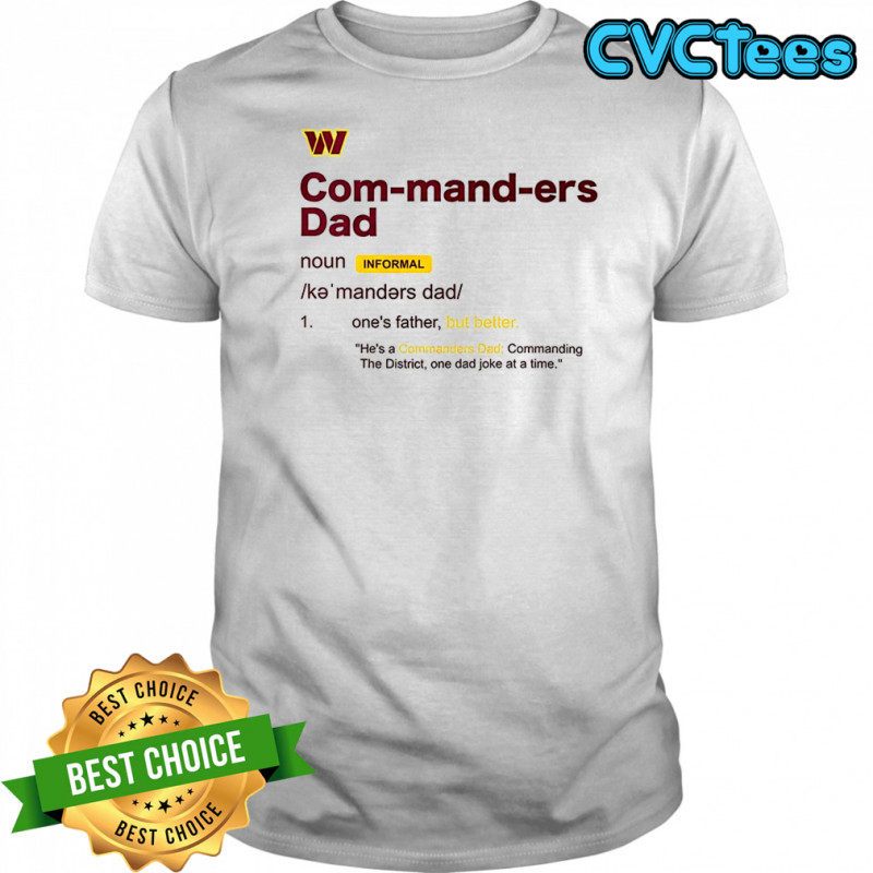 Washington Commanders Dad definition shirt