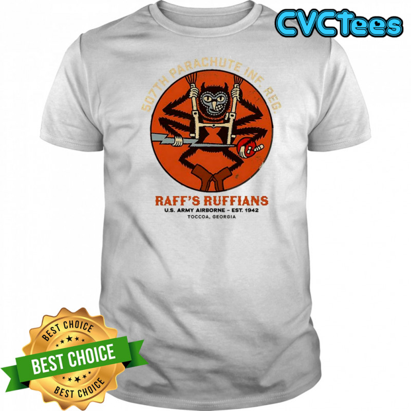 507th Parachute Infantry Regiment Raff’s Ruffians US army logo shirt