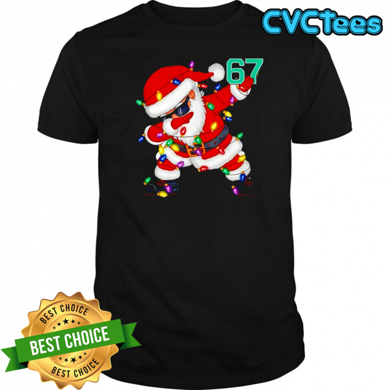 67 Six Seven Meme Brainrot Dabbing Santa Claus Costume shirt