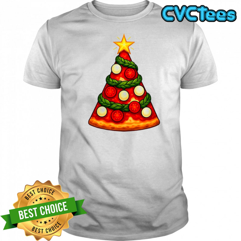 A slice of pizza Christmas tree shirt