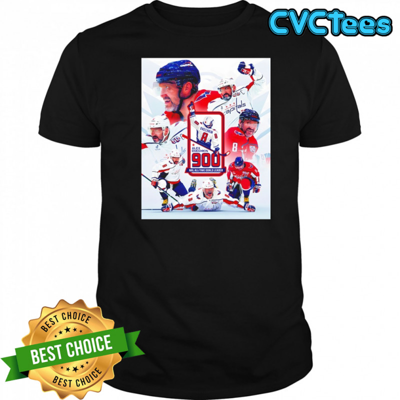 Alex Ovechkin 900 Goals NHL all-time goals leader shirt