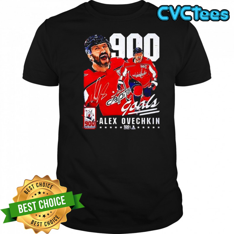 Alex Ovechkin’s 900 Goals merchandise career signature shirt