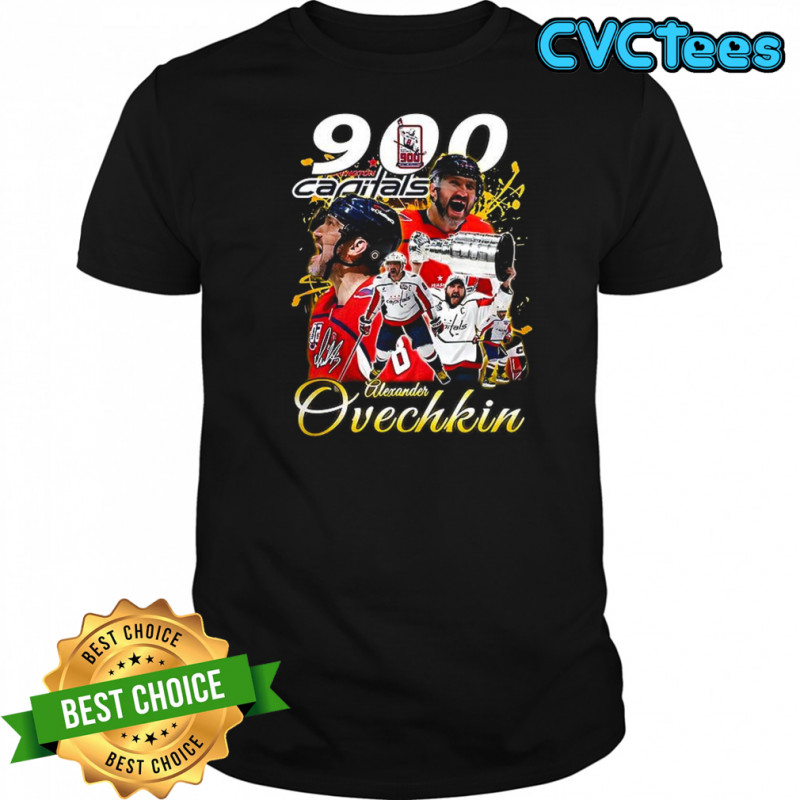 Alexander Ovechkin Washington Capitals NHL 900 goals graphic shirt