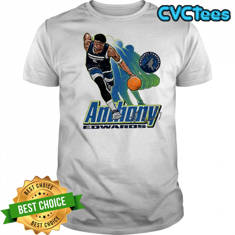 Anthony Edwards Minnesota Timberwolves Signature 5 Retro Vibe Graphic shirt