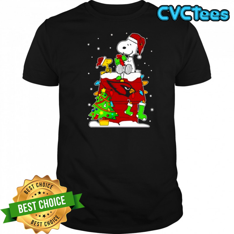 Arizona Cardinals Snoopy Woodstock Christmas Shirt