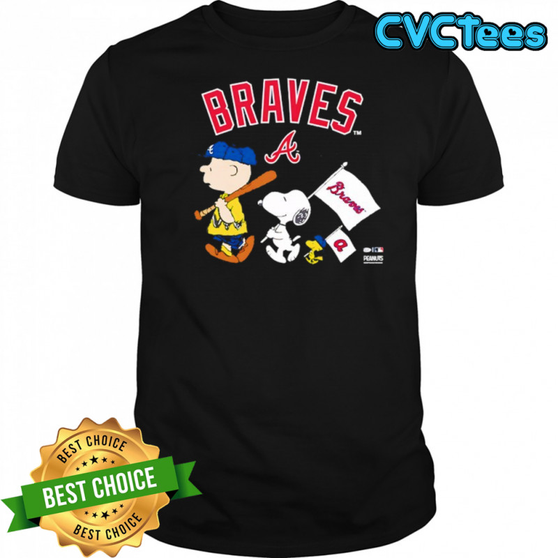 Atlanta Braves Peanuts Flag shirt