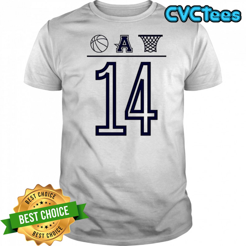 Aubrey basketball number 14 ball A basket icon shirt