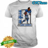 Barry Sanders Blue Detroit Lions football caricature retired player shirt
