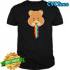 Bear rainbow stick out tongue shirt