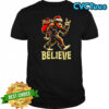 Bigfoot Believe Tree Xmas Shirt