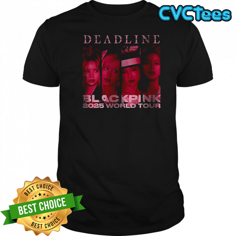 Black Pink Deadline Tour 2025 World Tour shirt