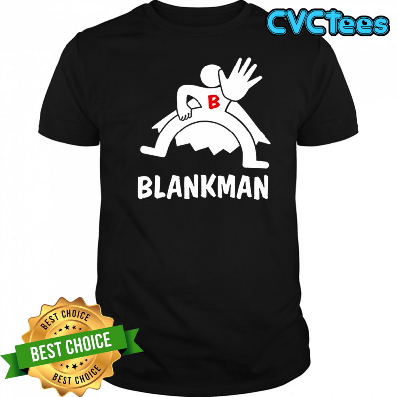 Blankman Superhero logo shirt