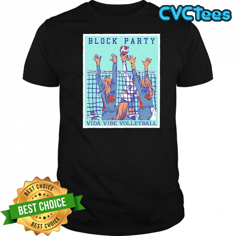 Block party Pura Vida volleyball shirt