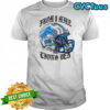 Blue Eminem x Detroit Lions Helmet shirt