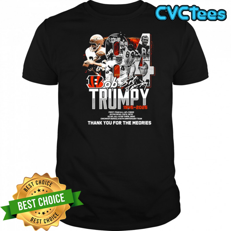 Bob Trumpy Cincinnati Bengals football 80th anniversary signature shirt