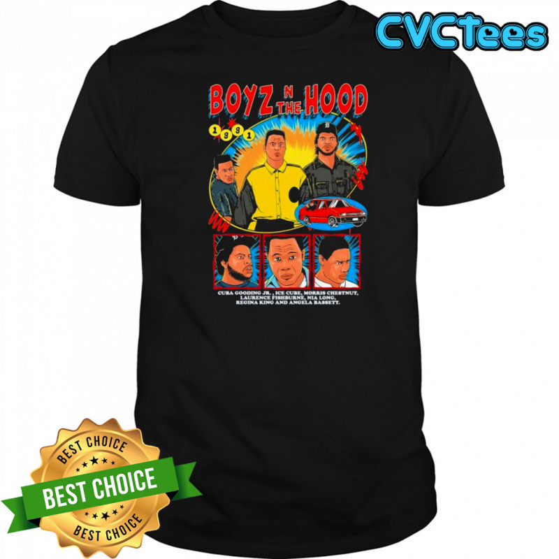 Boyz N The Hood Cuba Gooding Jr Ice Cube Morris Chestnut Laurence Fishburne Nia Long Regina King And Angela Bassett T-shirt