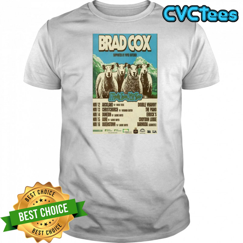 Brad Cox I Really Love New Zealand Tour 2025 Sheep T-shirt
