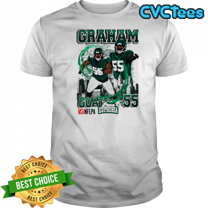 Brandon Graham goat Philadelphia Eagles football caricature shirt