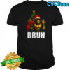 Bruh Bigfoot Christmas Funny Christmas Tree Xmas Sasquatch shirt