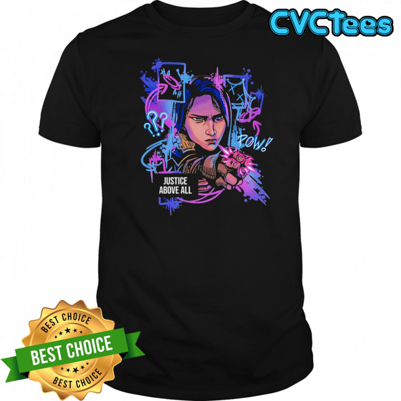 Caitlyn Kiramman Justice Above All graphic shirt