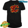 Calgary Flames logo Holiday Merry Christmas lights shirt