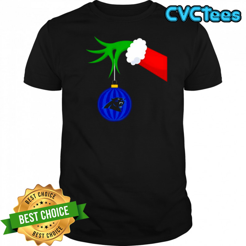 Carolina Panthers Grinch Hand Holiday Christmas shirt