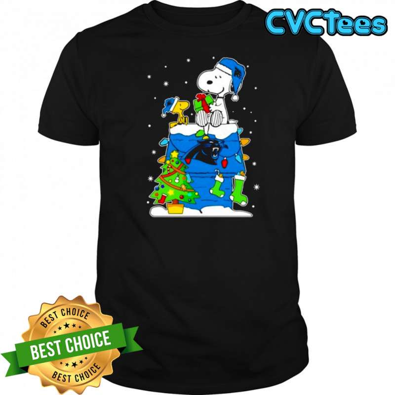 Carolina Panthers Snoopy And Woodstock Christmas shirt