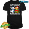 Cat Merry Christmas Happy Hanukkah shirt
