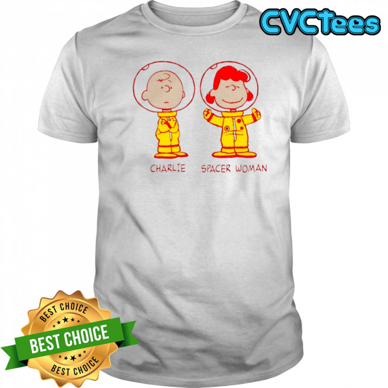 Charlie Brown And Lucy The Peanuts Spacer Woman T-shirt