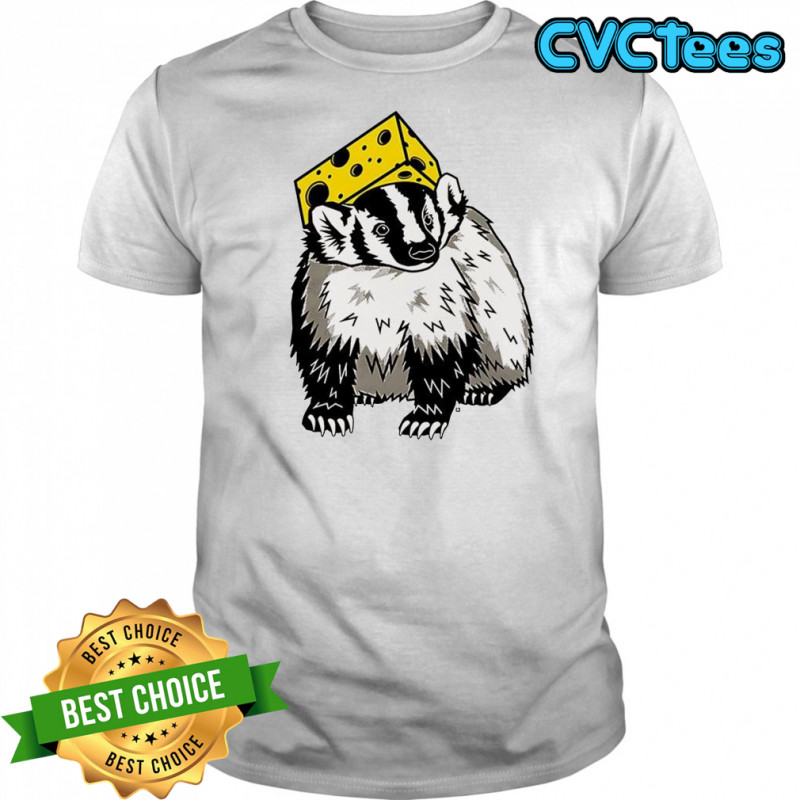 Cheesehead badger cartoon shirt