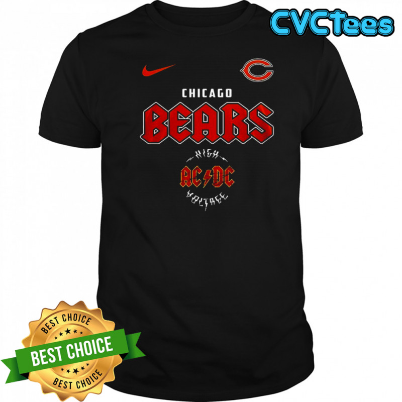 Chicago Bears AC DC Highway To Hell go Bears graphic shirt