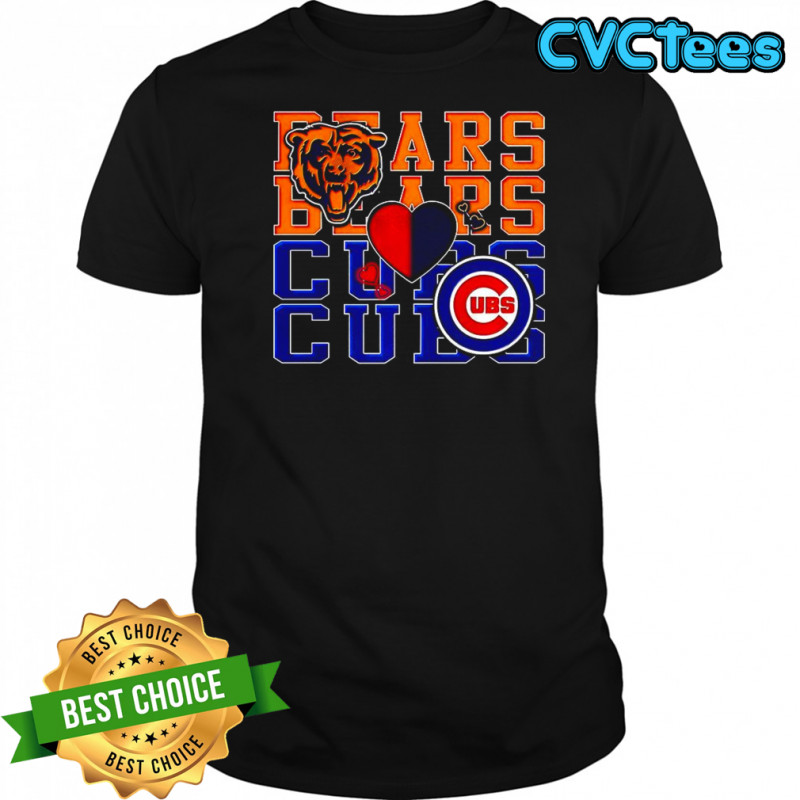 Chicago Bears NFL and Chicago Cubs MLB sport lover shirt