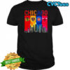 Chicago sports teams Blackhawks Bears Cubs Bulls skyline shirt