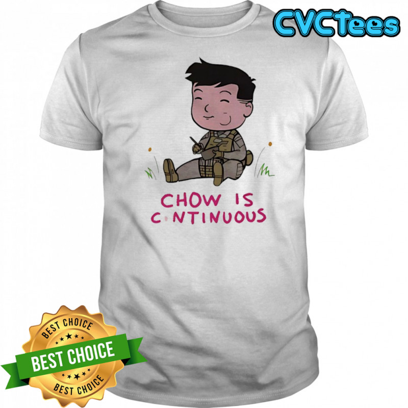 Chow is continuous cartoon shirt
